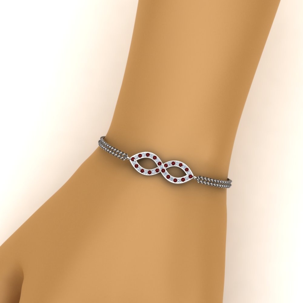 Pave Infinity Chain Bracelet