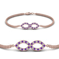 Thumbnail 24 - pave-infinity-diamond-bracelet-with-violet-topaz-in-rose-gold-FDBRC9140GVITOANGLE2-NL-RG