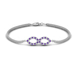 Load image into Gallery viewer, Pave Infinity Chain Bracelet
