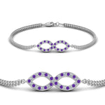Load image into Gallery viewer, Pave Infinity Chain Bracelet
