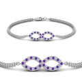Thumbnail 51 - pave-infinity-diamond-bracelet-with-violet-topaz-in-white-gold-FDBRC9140GVITOANGLE2-NL-WG