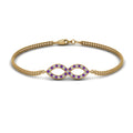 Thumbnail 78 - pave-infinity-diamond-bracelet-with-violet-topaz-in-yellow-gold-FDBRC9140GVITO-NL-YG