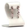 Load image into Gallery viewer, pave-leaf-drop-earring-with-black-diamond-in-14K-rose-gold-FD-EAR8334GBLACK-NL-RG