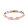 Load image into Gallery viewer, pave-link-diamond-stacking-band-with-blue-topaz-in-rose-gold-FD9666BGICBLTO-NL-RG.jpg