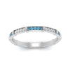 Load image into Gallery viewer, pave-link-diamond-stacking-band-with-blue-topaz-in-white-gold-FD9666BGICBLTO-NL-WG.jpg