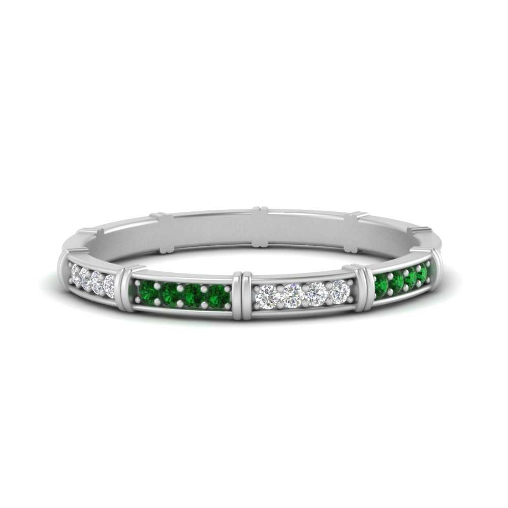 pave-link-diamond-stacking-band-with-emerald-in-white-gold-FD9666BGEMGR-NL-WG.jpg
