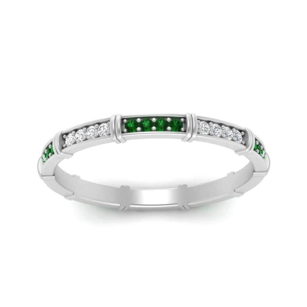 pave-link-diamond-stacking-band-with-emerald-in-white-gold-FD9666BGEMGR-NL-WG.jpg