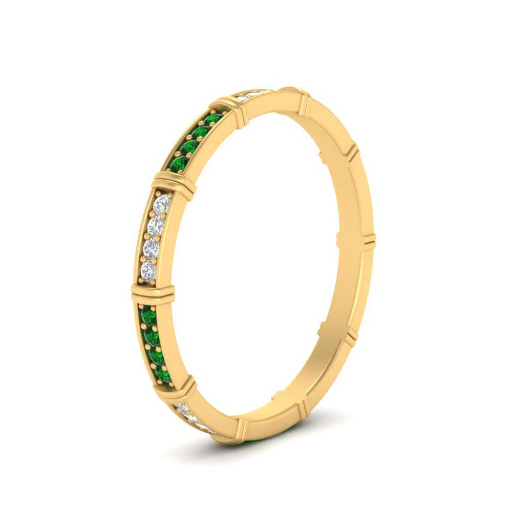 pave-link-diamond-stacking-band-with-emerald-in-yellow-gold-FD9666BGEMGR-NL-YG.jpg