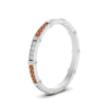 Load image into Gallery viewer, pave-link-diamond-stacking-band-with-orange-sapphire-in-white-gold-FD9666BGSAOR-NL-WG.jpg