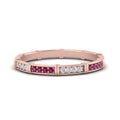 Thumbnail 19 - pave-link-diamond-stacking-band-with-pink-sapphire-in-rose-gold-FD9666BGSADRPI-NL-RG.jpg