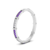 Load image into Gallery viewer, pave-link-diamond-stacking-band-with-purple-topaz-in-white-gold-FD9666BGVITO-NL-WG.jpg