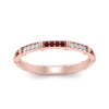 Load image into Gallery viewer, pave-link-diamond-stacking-band-with-ruby-in-rose-gold-FD9666BGRUDR-NL-RG.jpg