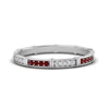 Load image into Gallery viewer, pave-link-diamond-stacking-band-with-ruby-in-white-gold-FD9666BGRUDR-NL-WG.jpg