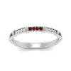Load image into Gallery viewer, pave-link-diamond-stacking-band-with-ruby-in-white-gold-FD9666BGRUDR-NL-WG.jpg