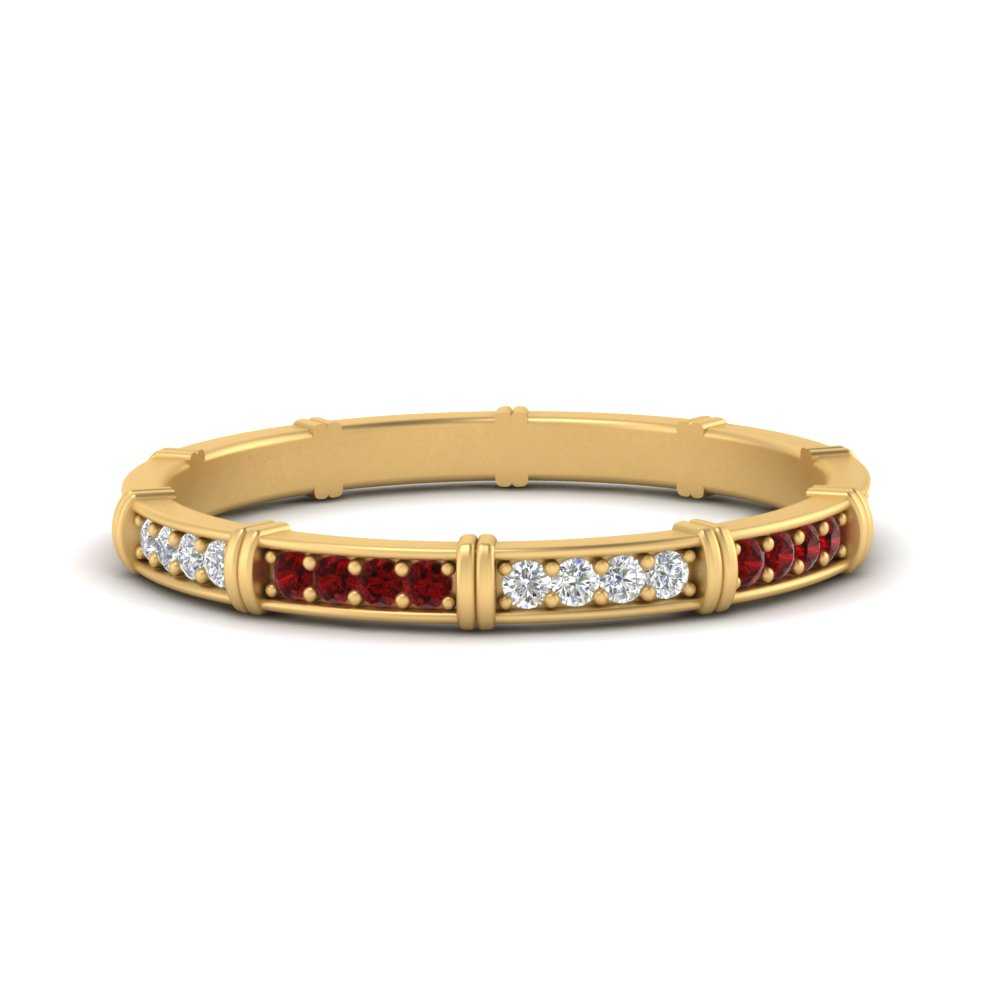 pave-link-diamond-stacking-band-with-ruby-in-yellow-gold-FD9666BGRUDR-NL-YG.jpg