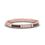 Load image into Gallery viewer, pave-link-stacking-band-with-black-diamond-in-rose-gold-FD9666BGBLACK-NL-RG.jpg
