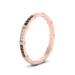 Load image into Gallery viewer, pave-link-stacking-band-with-black-diamond-in-rose-gold-FD9666BGBLACK-NL-RG.jpg
