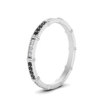 Load image into Gallery viewer, pave-link-stacking-band-with-black-diamond-in-white-gold-FD9666BGBLACK-NL-WG.jpg

