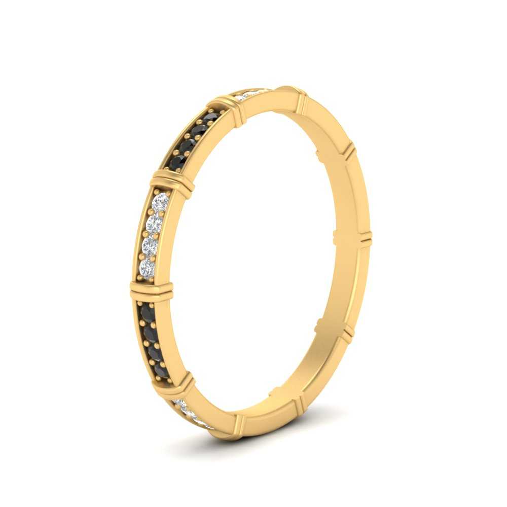 pave-link-stacking-band-with-black-diamond-in-yellow-gold-FD9666BGBLACK-NL-YG.jpg