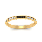 Load image into Gallery viewer, pave-link-stacking-band-with-black-diamond-in-yellow-gold-FD9666BGBLACK-NL-YG.jpg
