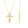 Load image into Gallery viewer, pave-set-cross-diamond-pendant-in-yellow-gold-FDPD10871ANGLE2-NL-YG