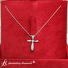 Load image into Gallery viewer, pave-set-cross-lab-diamond-pendant-in-18k-white-gold-fdpd10871-1