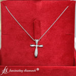Load image into Gallery viewer, pave-set-cross-lab-diamond-pendant-in-18k-white-gold-fdpd10871-1
