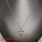 Load image into Gallery viewer, pave-set-cross-lab-diamond-pendant-in-18k-white-gold-fdpd10871-4
