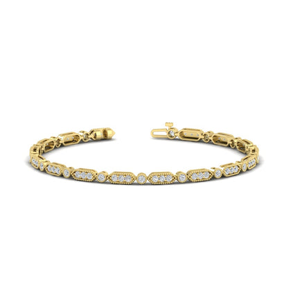 Pave Set Women's Tennis Bracelet