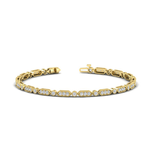 Pave Set Women's Tennis Bracelet