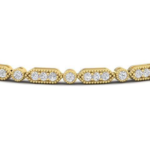Pave Set Women's Tennis Bracelet
