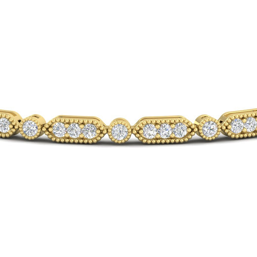 Pave Set Women's Tennis Bracelet