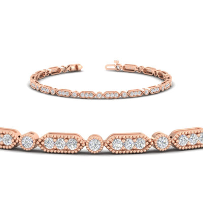 Pave Set Women's Tennis Bracelet