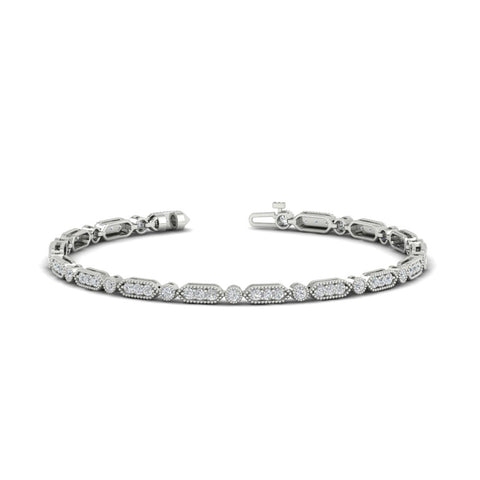 Pave Set Women's Tennis Bracelet