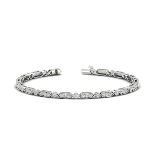 Pave Set Women's Tennis Bracelet