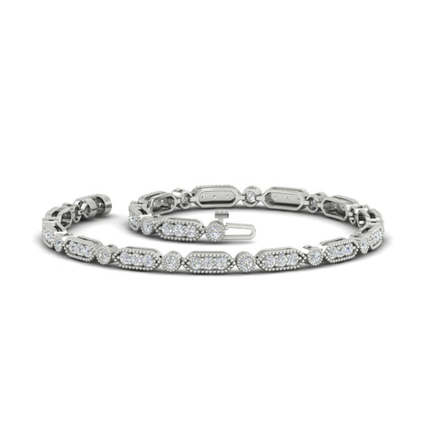 Pave Set Women's Tennis Bracelet