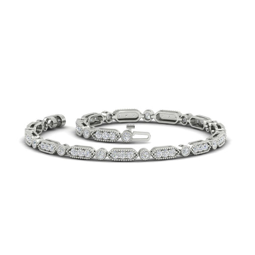 Pave Set Women's Tennis Bracelet