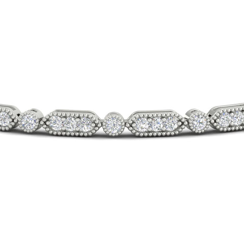 Pave Set Women's Tennis Bracelet