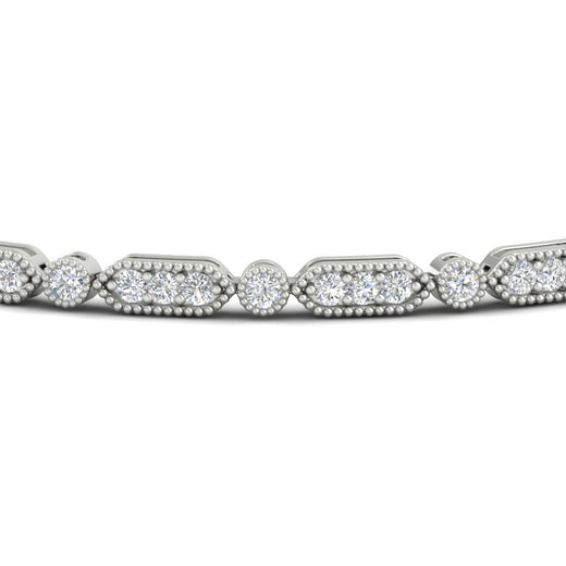 Pave Set Women's Tennis Bracelet