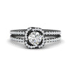 Load image into Gallery viewer, pave-split-shank-halo-diamond-ring-in-black-gold-FD9979RORANGLE3-NL-BG