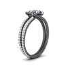Load image into Gallery viewer, pave-split-shank-halo-diamond-ring-in-black-gold-FD9979RORANGLE3-NL-BG