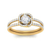 Load image into Gallery viewer, pave-split-shank-halo-diamond-ring-in-FD9979RORANGLE3-NL-YG