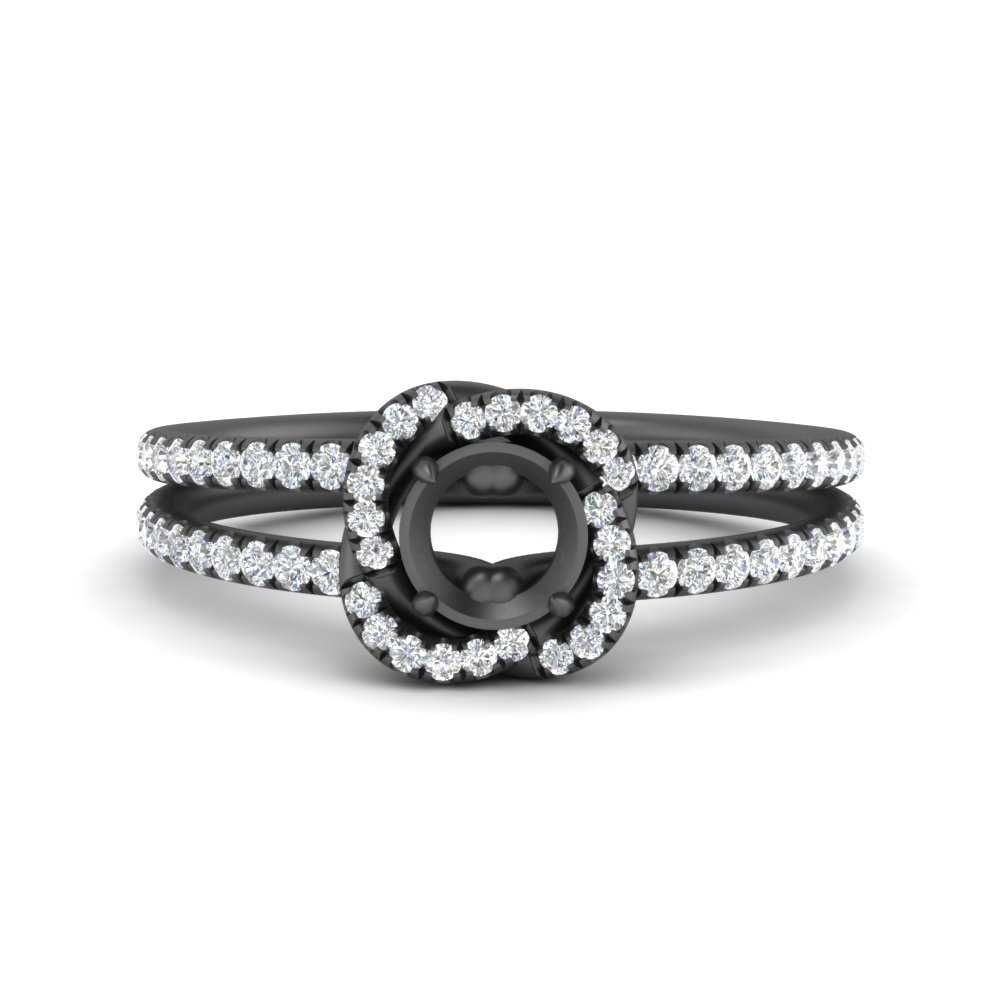 pave-split-shank-semi-mount-halo-diamond-ring-in-black-gold-FD9979SMRANGLE3-NL-BG