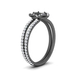 Load image into Gallery viewer, pave-split-shank-semi-mount-halo-diamond-ring-in-black-gold-FD9979SMRANGLE3-NL-BG

