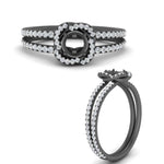 Load image into Gallery viewer, pave-split-shank-semi-mount-halo-diamond-ring-in-black-gold-FD9979SMRANGLE3-NL-BG
