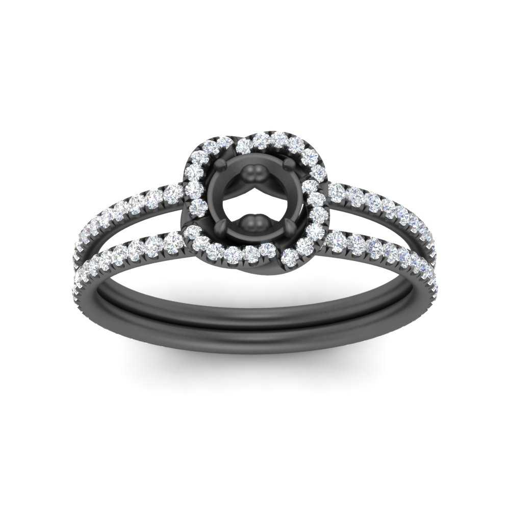pave-split-shank-semi-mount-halo-diamond-ring-in-black-gold-FD9979SMRANGLE3-NL-BG