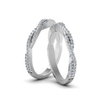 Load image into Gallery viewer, pave-twisted-diamond-lesbian-band-in-950-Platinum-FDLG8233B-NL-WG
