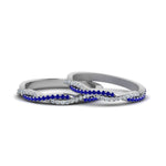 Load image into Gallery viewer, pave-twisted-diamond-lesbian-band-with-blue-sapphire-in-14K-white-gold-FDLG8233BGSABL-NL-WG
