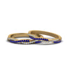 Load image into Gallery viewer, pave-twisted-diamond-lesbian-band-with-blue-sapphire-in-14K-yellow-gold-FDLG8233BGSABL-NL-YG
