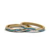 Load image into Gallery viewer, pave-twisted-diamond-lesbian-band-with-ice-blue-topaz-in-14K-yellow-gold-FDLG8233BGICBLTO-NL-YG